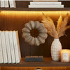 Heide Round Decorative Accent | Brown Paulownia Wood | Black Iron 21"