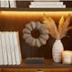 Heide Round Decorative Accent | Brown Paulownia Wood | Black Iron 21"