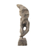 Naomi Sculptural Décor | Iron Rod | Carved Brown Paulownia Wood 26"