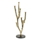 Lydia Multi-Taper Candle Holder | Branching-Stem Design | 38" Gold Metal