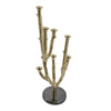 Lydia Multi-Taper Candle Holder | Branching-Stem Design | 38" Gold Metal