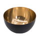 Elsie Decorative Bowl | Gold Twig Branch-Style Base | Black Aluminum 13"