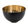 Elsie Decorative Bowl | Gold Twig Branch Base | Black Aluminum 12"