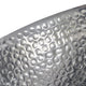 Elsie Hammered Decorative Bowl | Nickel Twig Base | Silver Aluminum 11"