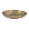 Amber Decorative Plates Set of 2 | Hammered Texture Gold Aluminum 14 13"