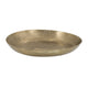 Amber Decorative Plates Set of 2 | Hammered Texture Gold Aluminum 14 13"