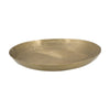 Amber Decorative Plates Set of 2 | Hammered Texture Gold Aluminum 14 13"