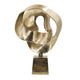 Hanna Decorative Sculpture | Abstract Form Finish | Gold Aluminum 25"