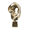 Hanna Decorative Sculpture | Abstract Form Finish | Gold Aluminum 25"