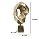 Hanna Decorative Sculpture | Abstract Form Finish | Gold Aluminum 25"