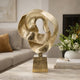 Hanna Decorative Sculpture | Abstract Form Finish | Gold Aluminum 25"