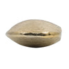 Judah Oval Disc Vase | Carved Timber-Like Texture | Gold Aluminum 16"
