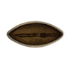 Titus Decorative Eye Vase | Sculpted Linear Wood Grain Gold Aluminum 10"