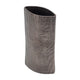 Faye Timber-Eye Decorative Vase | Wood-Grain Texture | Brown Aluminum 12"
