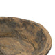 Gwen Antique Wooden Round Parrat | Natural Brown Carved Solid Wood 21"