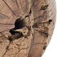 Otis Decorative Pulley Wheel on Metal Stand | Brown Aged Wood 18"