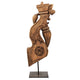 Gemma Antique Carved Decorative Bracket | Metal | Brown Old Wood 30"