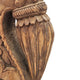 Gemma Antique Carved Decorative Bracket | Metal | Brown Old Wood 30"
