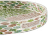 Milo Decorative Round Tray | Mosaic Surface | Multi-Color Capiz Shell 14"