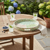 Milo Decorative Round Tray | Mosaic Surface | Multi-Color Capiz Shell 14"
