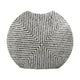 Dirk Modern Oval Vase | Capiz Inlay | Retro Black and White 24"