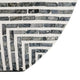 Dirk Modern Oval Vase | Capiz Inlay | Retro Black and White 24"