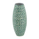 Kane Decorative Vase | Geometric Patterns | Green-White Capiz Inlay 20"