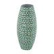 Kane Decorative Vase | Geometric Patterns | Green-White Capiz Inlay 20"