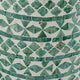 Kane Decorative Vase | Geometric Patterns | Green-White Capiz Inlay 20"