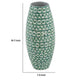 Kane Decorative Vase | Geometric Patterns | Green-White Capiz Inlay 20"