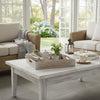 Owen Tray | Floral Scroll Carvings | Raised Edges | Brown Mango Wood 16x12