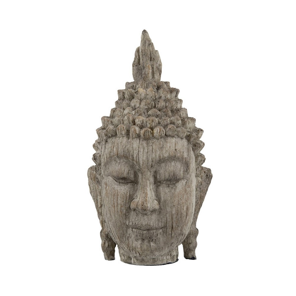 Todd Meditating Buddha Sculpture Set of 2 | Detailed Textures | Brown 9"
