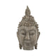 Todd Meditating Buddha Sculpture Set of 2 | Detailed Textures | Brown 9"