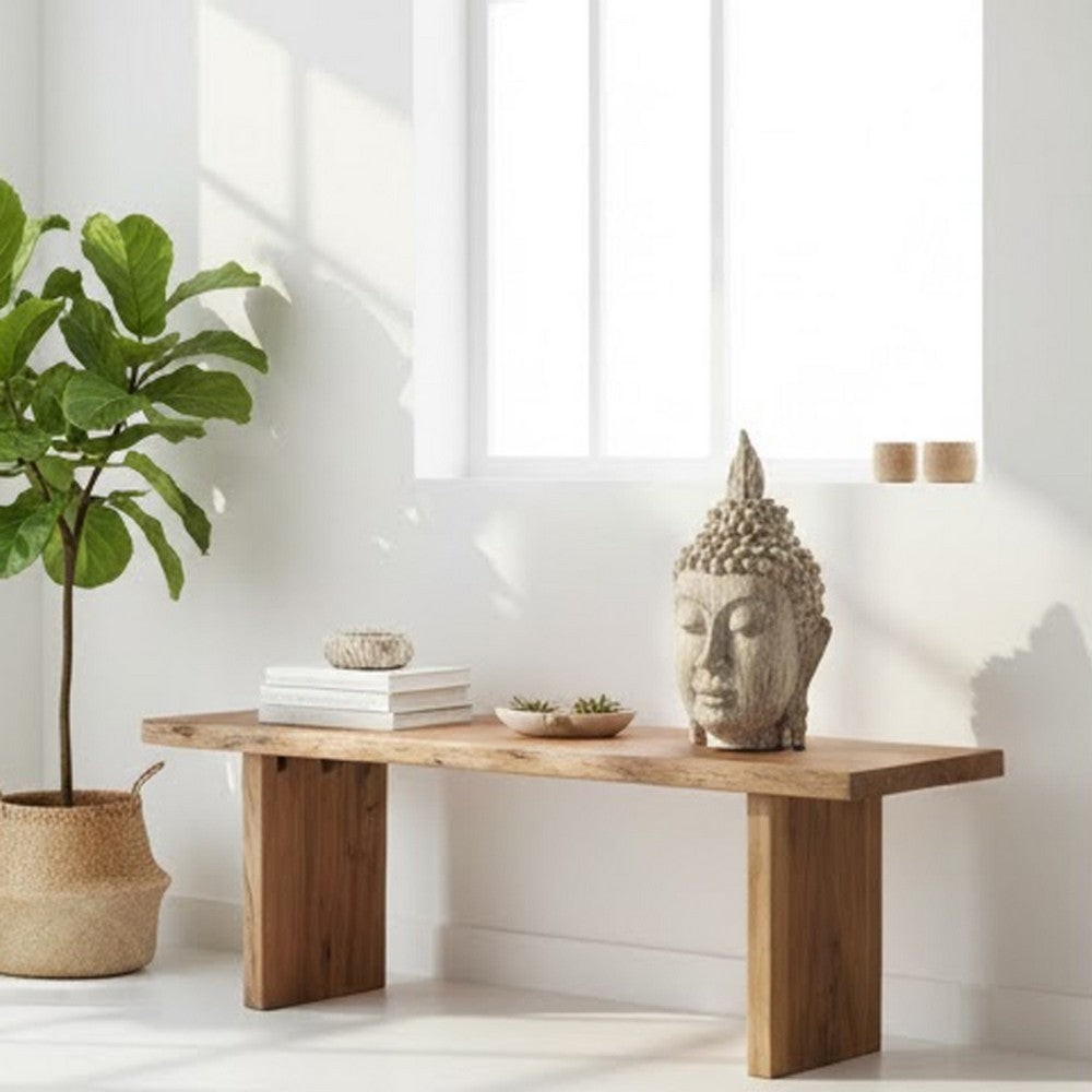 Todd Meditating Buddha Sculpture Set of 2 | Detailed Textures | Brown 9"