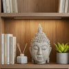 Todd Meditating Buddha Sculpture Set of 2 | Detailed Textures | Brown 9"