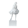 Hugo Ladylike Decorative Sculpture | Hand-Carved | White Resin-Marble 20"