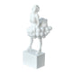 Hugo Ladylike Decorative Sculpture | Hand-Carved | White Resin-Marble 20"