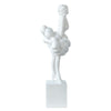 Hugo Ladylike Decorative Sculpture | Hand-Carved | White Resin-Marble 20"