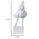 Hugo Ladylike Decorative Sculpture | Hand-Carved | White Resin-Marble 20"