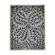 Berty Rectangular Decorative Tray | Mosaic Pattern Black Beige Capiz 18x14