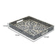 Berty Rectangular Decorative Tray | Mosaic Pattern Black Beige Capiz 15x12