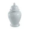 Shey Seaford Medium Ginger Jar with Finial top Lid | White Porcelain 17"
