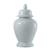 Shey Seaford Medium Ginger Jar with Finial top Lid | White Porcelain 17"