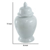 Shey Seaford Medium Ginger Jar with Finial top Lid | White Porcelain 17"
