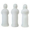 Decorative Wise Monk Sculptures Set of 3 | Matte White Resin Statue