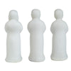 Decorative Wise Monk Sculptures Set of 3 | Matte White Resin Statue
