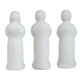 Decorative Wise Monk Sculptures Set of 3 | Matte White Resin Statue
