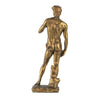Decorative Classic David Statuette | 14" Tabletop Antique Gold Polyresin