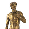 Decorative Classic David Statuette | 14" Tabletop Antique Gold Polyresin