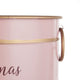 Limu Baskets Set of 2 | Gold Trim | Oval Pink Iron Merry Christmas